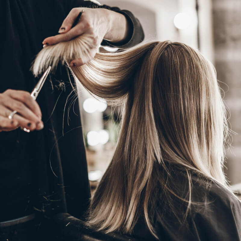 Hair styling at Koukla Hair Studio