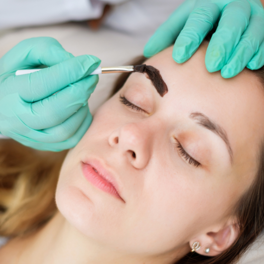 Tinted eyebrows at Koukla Hair Studio, Niddrie