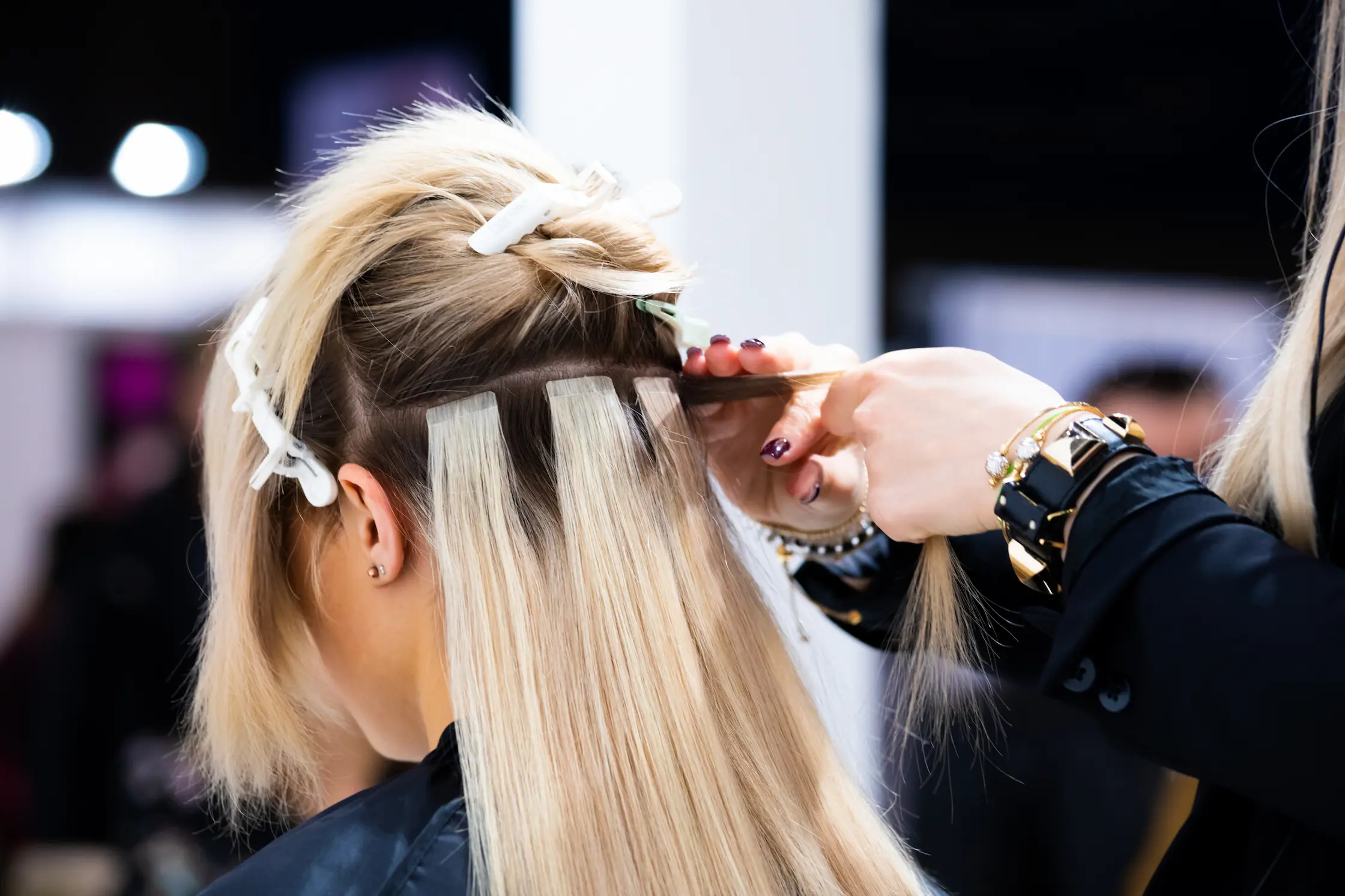 Tape Hair Extensions Salon Niddrie — Koukla Hair Studio Niddrie